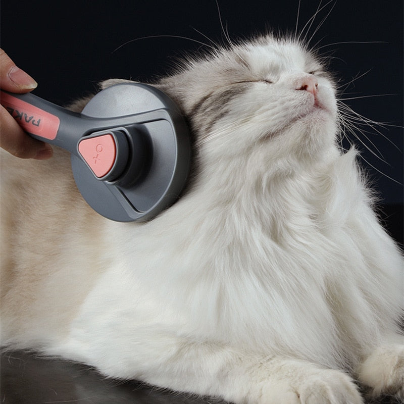 Cat Comb Dog Hair Remover Brush Pet Grooming Slicker Comb Removes Tangled  Self Cleaning Pet Supplies Accessories